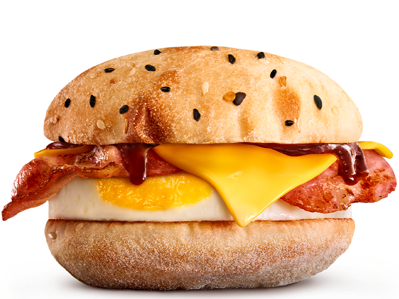 Bacon & Egg Turkish Brekky Roll