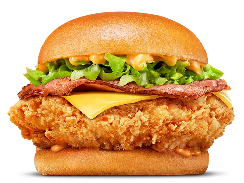 Cheesy Bacon Spicy Jack's Fried Chicken